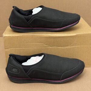 Women’s SFC Slip-On Shoes Size 10 EU 42 – Black Leather – Durable & Comfortable